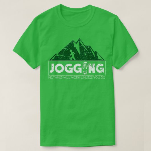 Jogging lopende marathon 1 t-shirt (Design voorkant)
