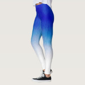 Jogging Royal Blue Ice Rain Design Leggings (Links)