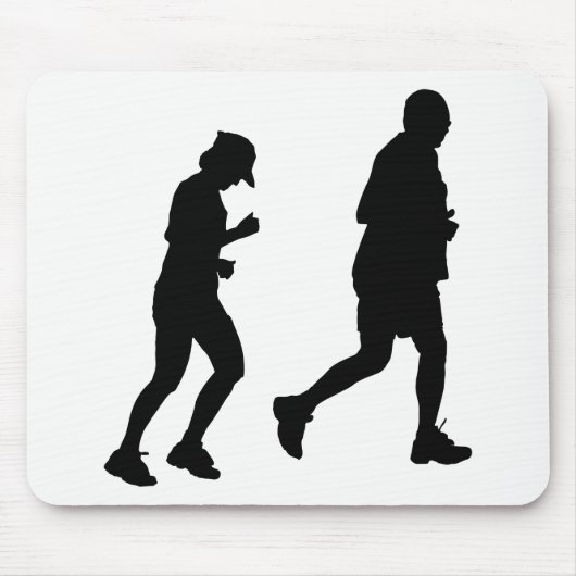 Jogging Silhouette Muismat (Voorkant)