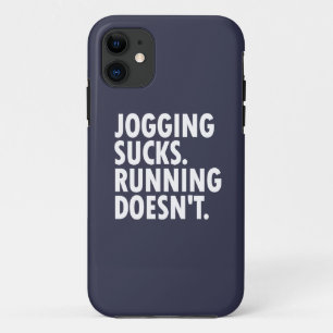 Jogging Sucks. Lopen doet het niet. iPhone 11 Hoesje