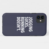 Jogging Sucks. Lopen doet het niet. Case-Mate iPhone Case (Achterkant (horizontaal))