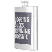 Jogging Sucks. Lopen doet het niet. Flacon (Links)