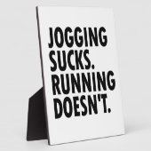 Jogging Sucks. Lopen doet het niet. Fotoplaat (Zijkant)