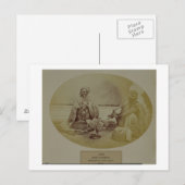 Jogis of Snake Charmers, Hindoes met een laag kast Briefkaart (Voorkant / Achterkant)