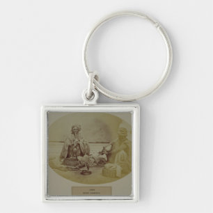 Jogis of Snake Charmers, Hindoes met een laag kast Sleutelhanger
