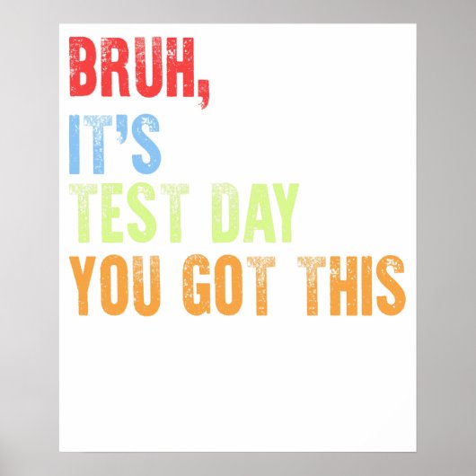 joh, het is toetsdag poster (Voorkant)