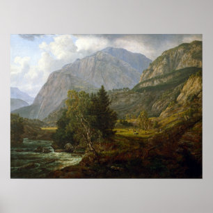 Johan Christelijk Dahl Uitzicht Fortundalen Poster