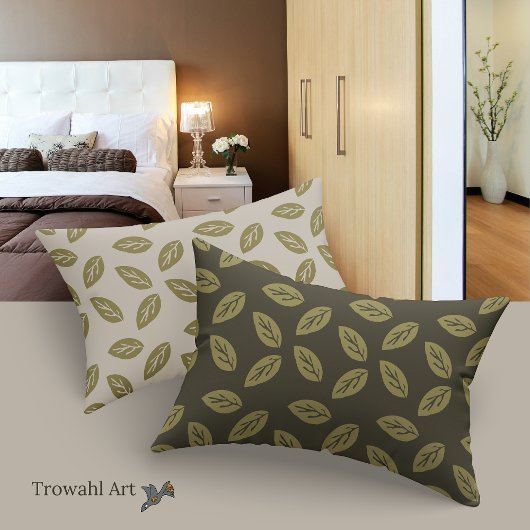 Johan Leafs TWArt FullPattern BeigeBG Kussensloop