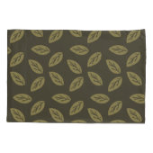 Johan Leafs TWArt FullPattern DarkGreenBG Kussensloop (Achterkant)