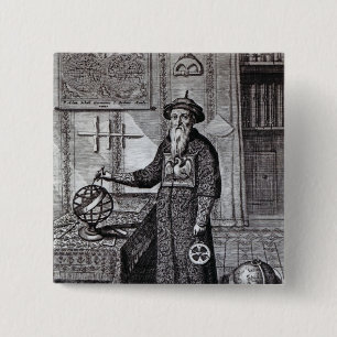 Johann Adam Schall von Bell Vierkante Button 5,1 Cm