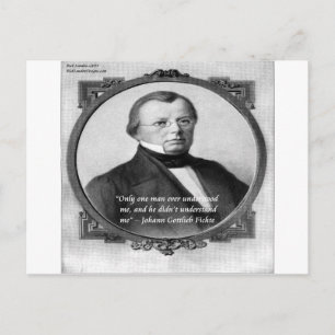 Johann Fichte "Verkeken" Citaat Briefkaart