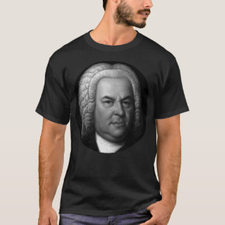 Johann Sebastian Bach Black en White Portrait Sti T-shirt
