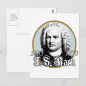 Johann Sebastian Bach Briefkaart (Voorkant / Achterkant)