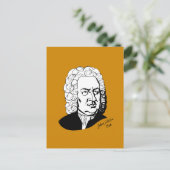 Johann Sebastian Bach Briefkaart (Staand voorkant)