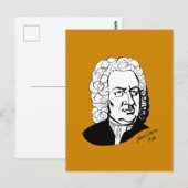 Johann Sebastian Bach Briefkaart (Voorkant / Achterkant)