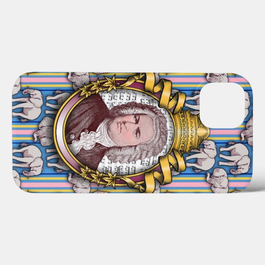 Johann Sebastian Bach coque iphone (Verso (horizontal))