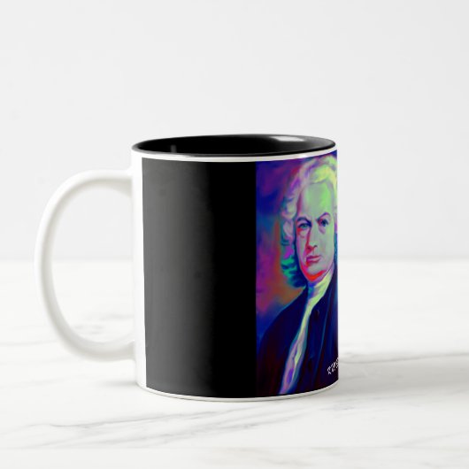 Johann Sebastian Bach et tasse de café de citation (Gauche)