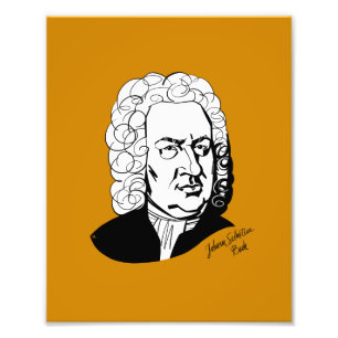 Johann Sebastian Bach Foto Afdruk