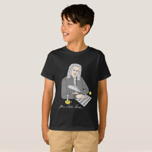 Johann Sebastian Bach gezeichnet T-shirt