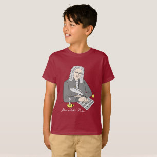Johann Sebastian Bach gezeichnet T-shirt