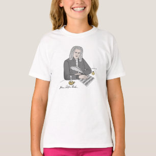 Johann Sebastian Bach gezeichnet T-shirt