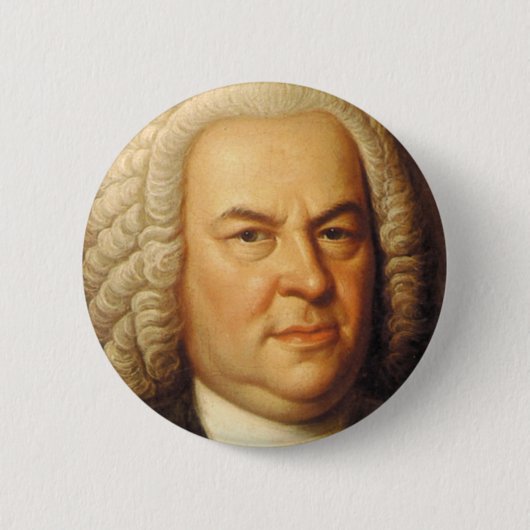 Johann Sebastian Bach Items Ronde Button 5,7 Cm (Voorkant)