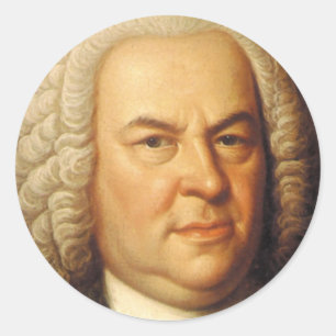 Johann Sebastian Bach Items Ronde Sticker