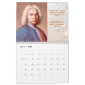 Johann Sebastian Bach Kalender + Zitate/Tributes (Mar 2026)