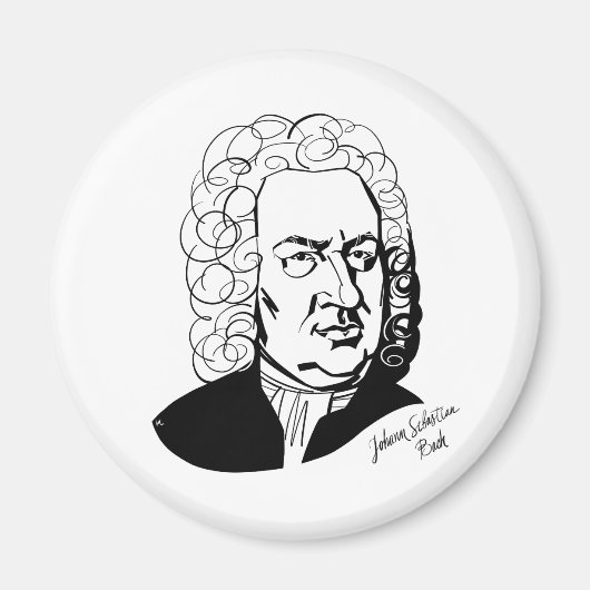 Johann Sebastian Bach Magneet (Voorkant)