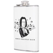 Johann Sebastian Bach Portrait en Bust met notitie Heupfles (Links)