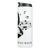 Johann Sebastian Bach Portrait en Bust met notitie Thermosbeker (Geroteerd rechts)