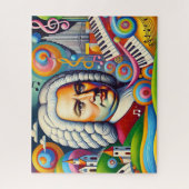 Johann Sebastian Bach Portrait Legpuzzel (Verticaal)