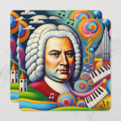 Johann Sebastian Bach Portrait Save The Date (Voorkant / Achterkant)