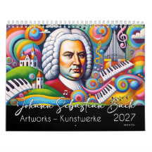 Johann Sebastian Bach-portretten 2027: Kunstwerken