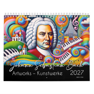 Johann Sebastian Bach-portretten 2027: Kunstwerken Kalender