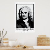 Johann Sebastian Bach Poster (Keuken)