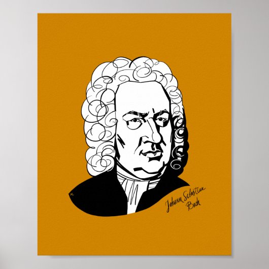 Johann Sebastian Bach Poster (Voorkant)