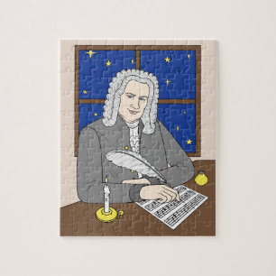 Johann Sebastian Bach Puzzle für Kinder