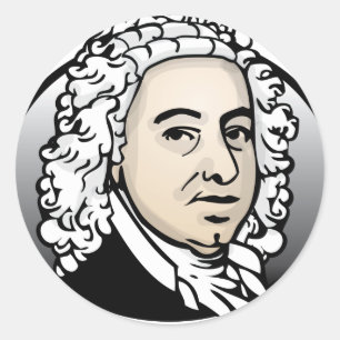 Johann Sebastian Bach Ronde Sticker