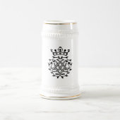 Johann Sebastian Bach Seal Crest Monogram Insignia Bierpul (Center)