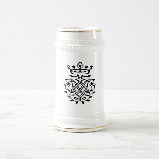 Johann Sebastian Bach Seal Crest Monogram Insignia Bierpul (Center)