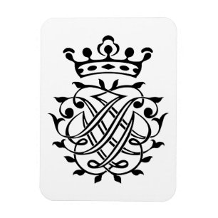 Johann Sebastian Bach Seal Crest Monogram Insignia Magneet