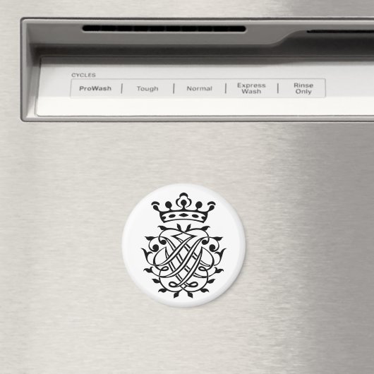 Johann Sebastian Bach Seal Crest Monogram Insignia Magneet (Insitu (Vaatwasser))