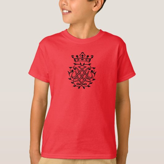 Johann Sebastian Bach Seal Crest Monogram Insignia T-shirt (Voorkant)
