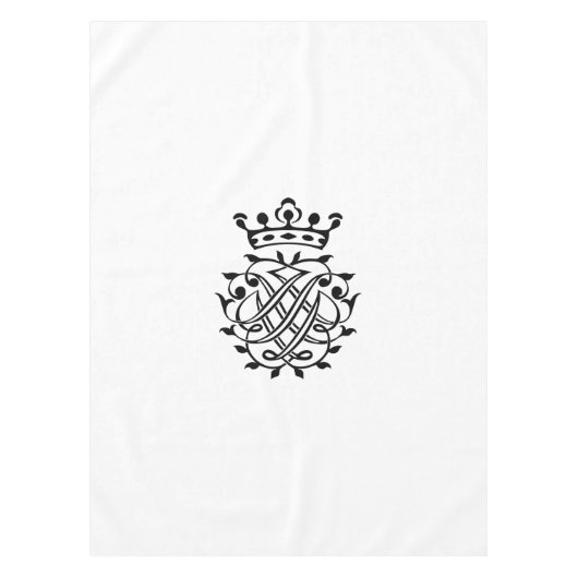 Johann Sebastian Bach Seal Crest Monogram Insignia Tafelkleed (Voorkant)