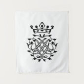 Johann Sebastian Bach Seal Crest Monogram Insignia Wandkleed (Voorkant)