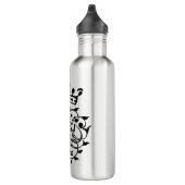 Johann Sebastian Bach Seal Crest Monogram Insignia Waterfles (Rechts)