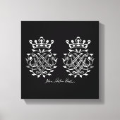 Johann Sebastian Bach seal on canvas (Voorkant)