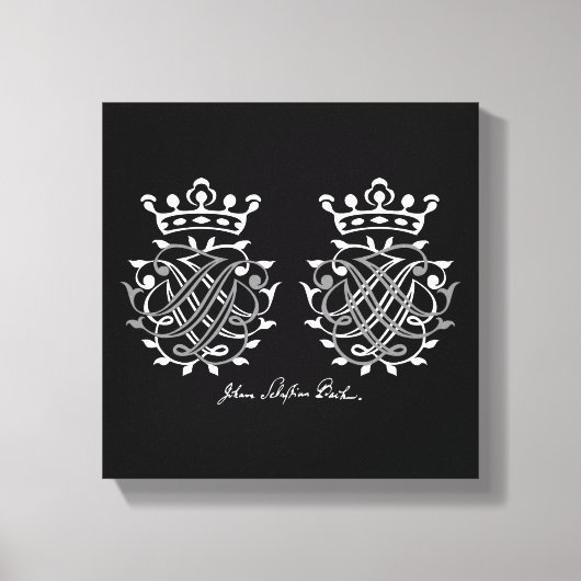 Johann Sebastian Bach seal on canvas (Voorkant)
