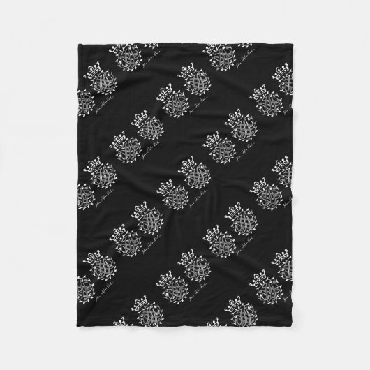 Johann Sebastian Bach Siegel Fleece Deken (Voorkant)